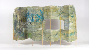 Ruins of an abandoned land front