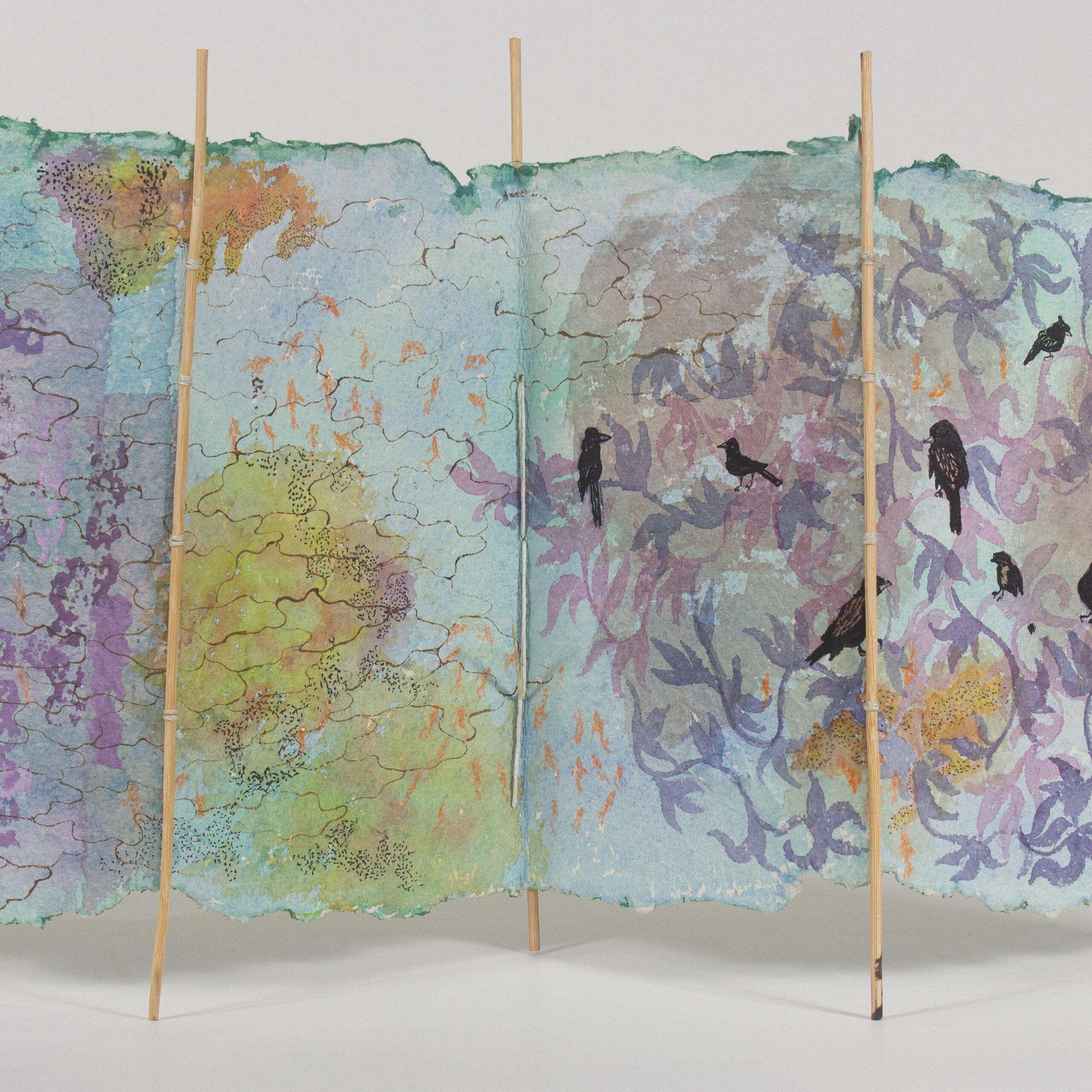 The call of the birds front_detail 3 old